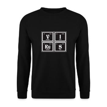 Viren-| Periodensystem der Elemente - Unisex Pullover - Schwarz - Vorne - Alina (178cm) & Michal (187cm)