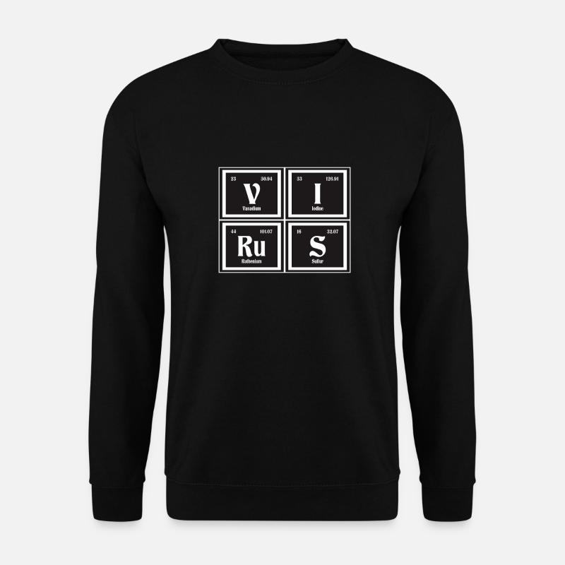 Viren-| Periodensystem der Elemente - Unisex Pullover - Schwarz