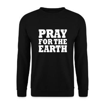 Pray for the world - Sweat-shirt Unisexe - noir - Devant - Alina (178cm) & Michal (187cm)