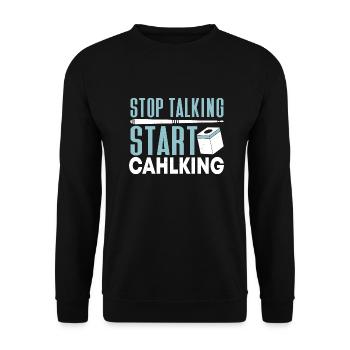 Snooker Pool Billard - Unisex Pullover - Schwarz - Vorne - Alina (178cm) & Michal (187cm)