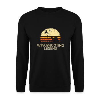 Pheasant hunting Pheasant Bird hunting Bird hunters - Unisex Sweatshirt - black - Front - Alina (178cm) & Michal (187cm)