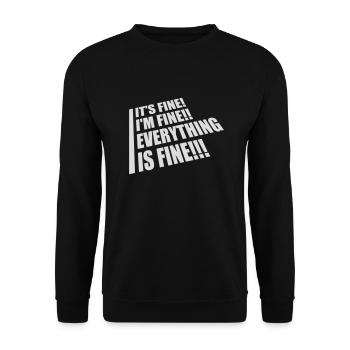 Tout va bien devis - Sweat-shirt Unisexe - noir - Devant - Alina (178cm) & Michal (187cm)