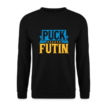 Conception du logo Puck Futin - Sweat-shirt Unisexe - noir - Devant - Alina (178cm) & Michal (187cm)