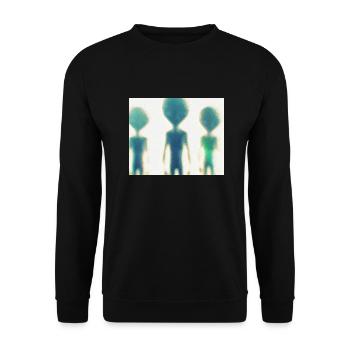 Aliens - Unisex Sweatshirt - black - Front - Alina (178cm) & Michal (187cm)