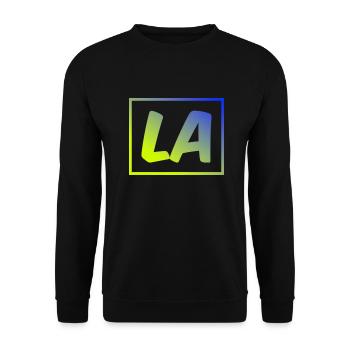 LA +++ Brand new Design by Maximum Design : ) - Unisex Sweatshirt - black - Front - Alina (178cm) & Michal (187cm)