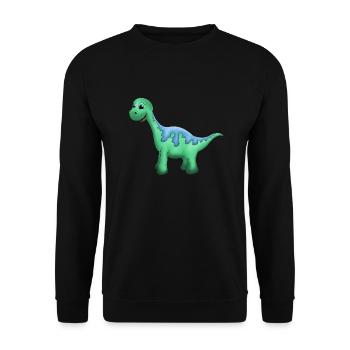 Lieber Dinosaurier. - Unisex Pullover - Schwarz - Vorne - Alina (178cm) & Michal (187cm)