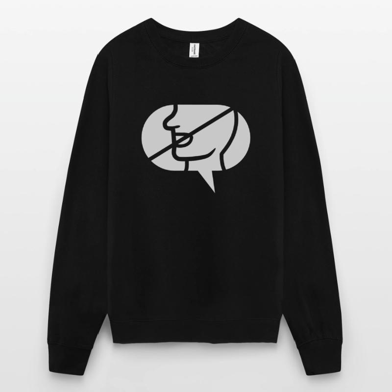 Interdit de communiquer l’icône bulle de parole Sweat-shirt Unisexe