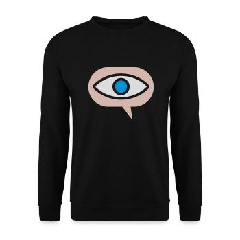 Icône visuelle Voir Oeil - Sweat-shirt Unisexe - noir - Devant - Alina (178cm) & Michal (187cm)