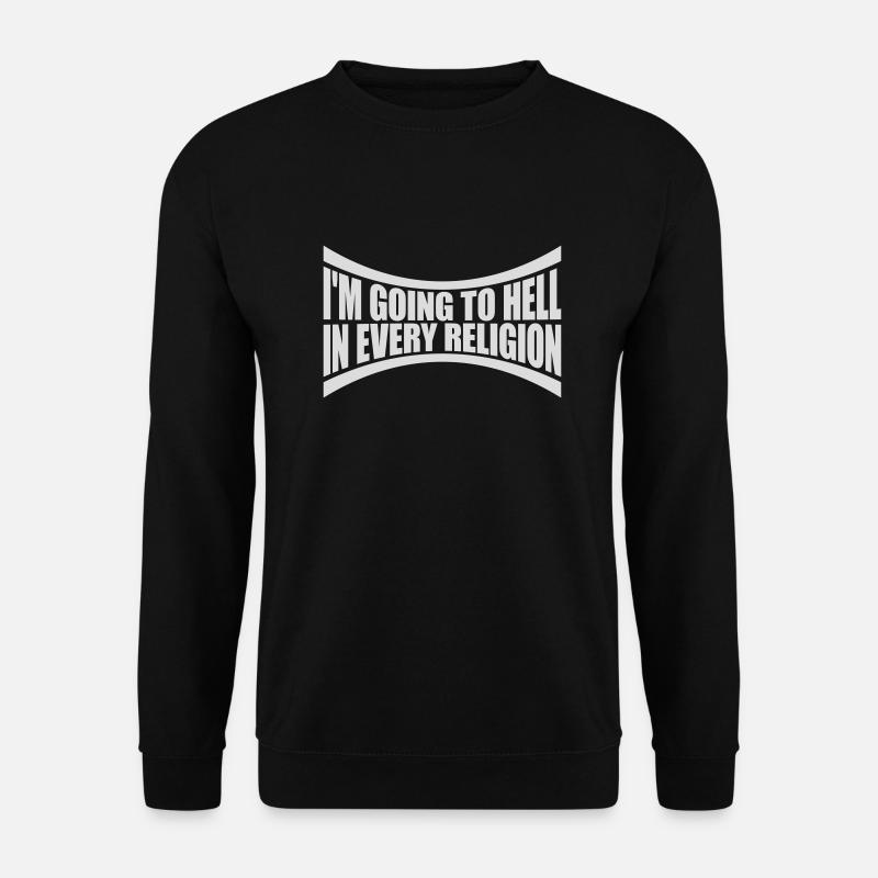 En allant en enfer - Sweat-shirt Unisexe - noir