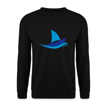 Sailboat - Unisex Sweatshirt - black - Front - Alina (178cm) & Michal (187cm)