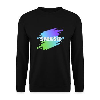 smash - Unisex Pullover - Schwarz - Vorne - Alina (178cm) & Michal (187cm)
