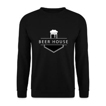 Beer Wine Whiskey Schnapps Alcohol - Unisex Sweatshirt - black - Front - Alina (178cm) & Michal (187cm)