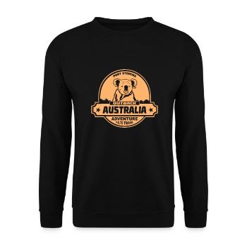 Koala - Australia - Australien - Unisex Sweatshirt - black - Front - Alina (178cm) & Michal (187cm)