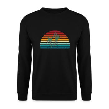 Futnet - joueurs vintage, cadeaux pour les amateurs de futnet - Sweat-shirt Unisexe - noir - Devant - Alina (178cm) & Michal (187cm)