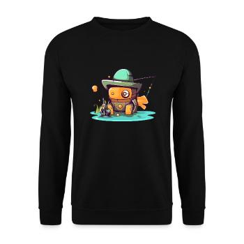 Sinful robot - Unisex Sweatshirt - black - Front - Alina (178cm) & Michal (187cm)