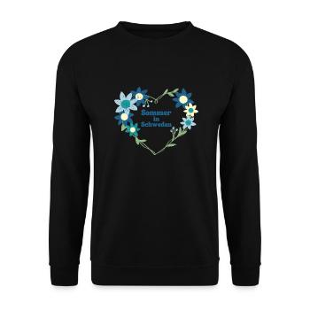 Sommer in Schweden - Unisex Pullover - Schwarz - Vorne - Alina (178cm) & Michal (187cm)