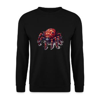 Drôle de petite araignée comique mignonne et colorée - Sweat-shirt Unisexe - noir - Devant - Alina (178cm) & Michal (187cm)