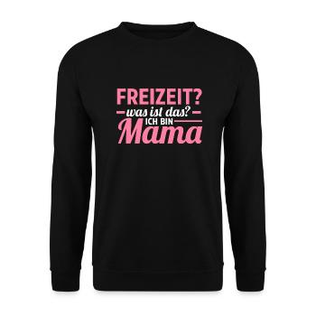 Mutter Muttertag Mama - Unisex Pullover - Schwarz - Vorne - Alina (178cm) & Michal (187cm)
