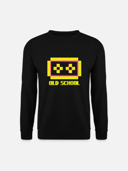 OLD SCHOOL PINK YELLOW - Sweat-shirt Unisexe - noir