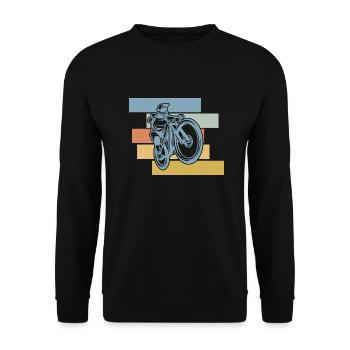 Triathlon Swim Bike Run Marathon - Unisex Pullover - Schwarz - Vorne - Alina (178cm) & Michal (187cm)