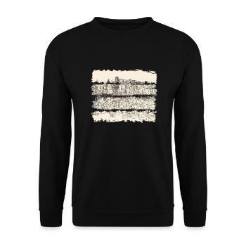 Ville usa illinois america travel états-unis - Sweat-shirt Unisexe - noir - Devant - Alina (178cm) & Michal (187cm)