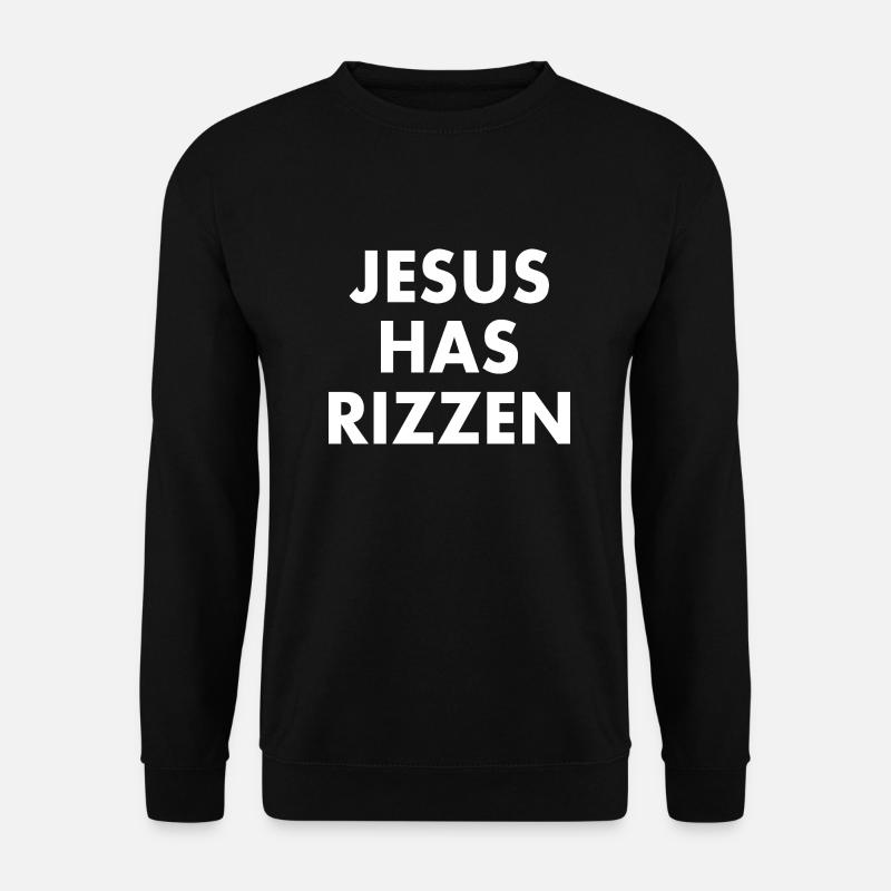 Jesus has rizzen - Unisex Pullover - Schwarz