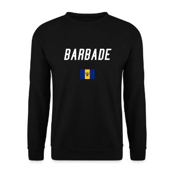 barbade - Sweat-shirt Unisexe - noir - Devant - Alina (178cm) & Michal (187cm)