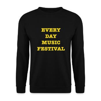 EveryDayMusicFestival - Unisex Sweatshirt - black - Front - Alina (178cm) & Michal (187cm)