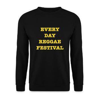 EveryDayReggaeFestival - Unisex Sweatshirt - black - Front - Alina (178cm) & Michal (187cm)