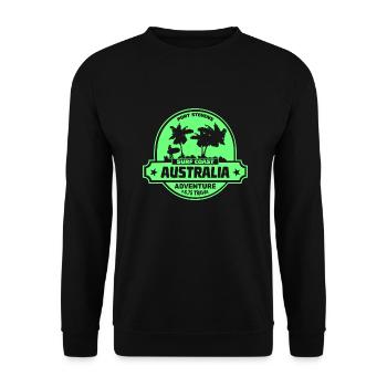 Australien - Surfen - Unisex Pullover - Schwarz - Vorne - Alina (178cm) & Michal (187cm)