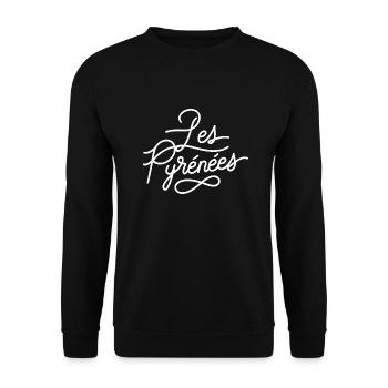 Les Pyrénées - Sweat-shirt Unisexe - noir - Devant - Alina (178cm) & Michal (187cm)