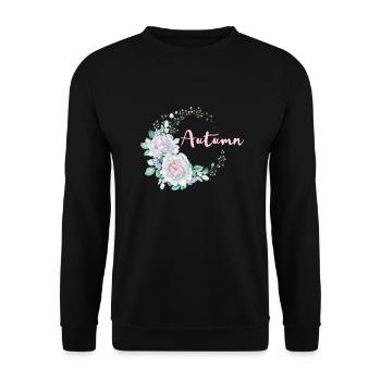 Pour l’automne - Sweat-shirt Unisexe - noir - Devant - Alina (178cm) & Michal (187cm)