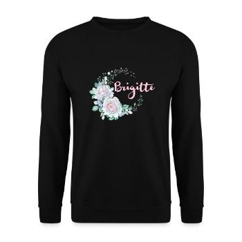 Pour Brigitte - Sweat-shirt Unisexe - noir - Devant - Alina (178cm) & Michal (187cm)