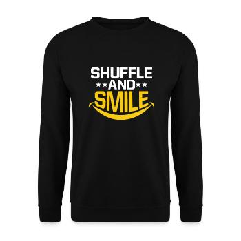 Shuffle And Smile Tap Dance Danseuse De Claquettes - Sweat-shirt Unisexe - noir - Devant - Alina (178cm) & Michal (187cm)