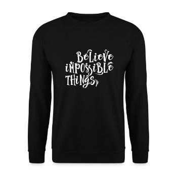 Impossible Things - Unisex Sweatshirt - black - Front - Alina (178cm) & Michal (187cm)