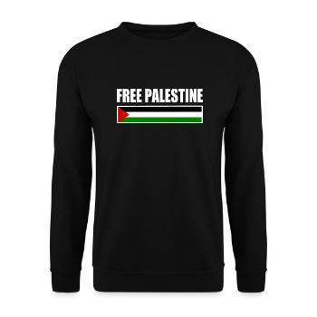 Free palestine - Sweat-shirt Unisexe - noir - Devant - Alina (178cm) & Michal (187cm)
