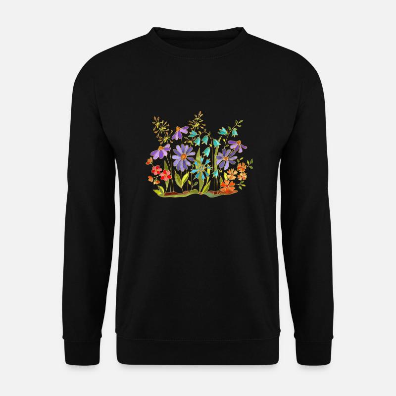 Fleur - Sweat-shirt Unisexe - noir