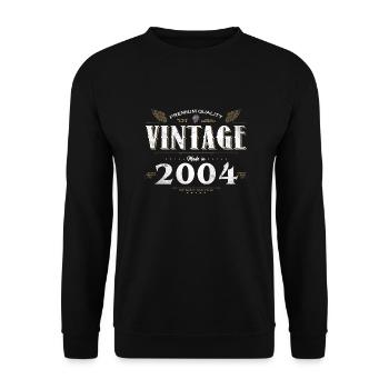 20 ans Millésime 2004 Edition Limitée 20ème - Sweat-shirt Unisexe - noir - Devant - Alina (178cm) & Michal (187cm)