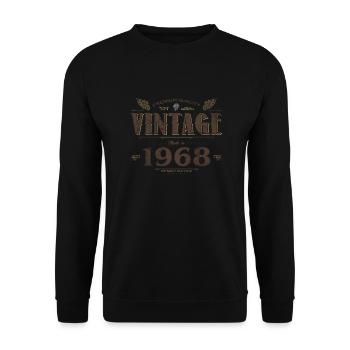 56 Jahre alter Jahrgang 1968 Limitierte Auflage 56. - Unisex Pullover - Schwarz - Vorne - Alina (178cm) & Michal (187cm)