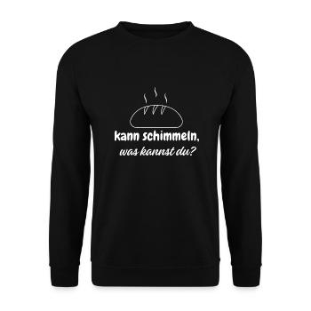 Brot 2 - Unisex Pullover - Schwarz - Vorne - Alina (178cm) & Michal (187cm)