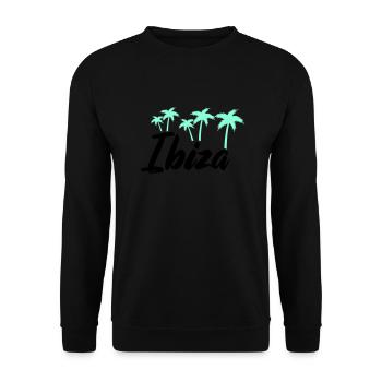 Ibiza - Unisex Sweatshirt - black - Front - Alina (178cm) & Michal (187cm)