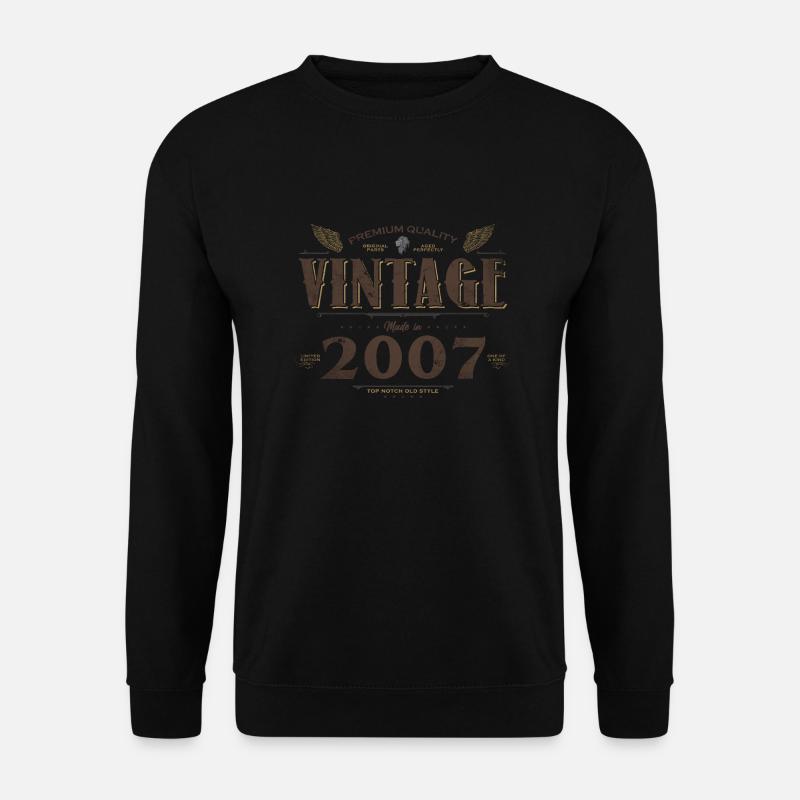 17 Jahre alter Jahrgang 2007 Limitierte Auflage 17. - Unisex Pullover - Schwarz