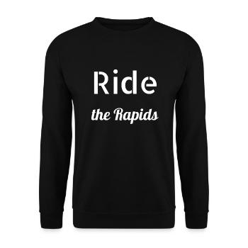 Sayings Rafting Geek Adventure Seekers Jokes - Unisex Sweatshirt - black - Front - Alina (178cm) & Michal (187cm)