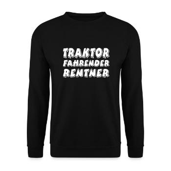 Traktor - Unisex Pullover - Schwarz - Vorne - Alina (178cm) & Michal (187cm)
