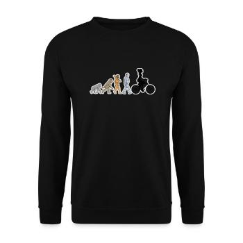 Evolution Bike Female Black Grunge - Unisex Sweatshirt - black - Front - Alina (178cm) & Michal (187cm)