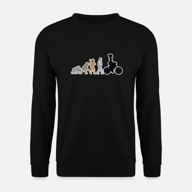 Evolution Bike Female Black Grunge - Unisex Sweatshirt - black