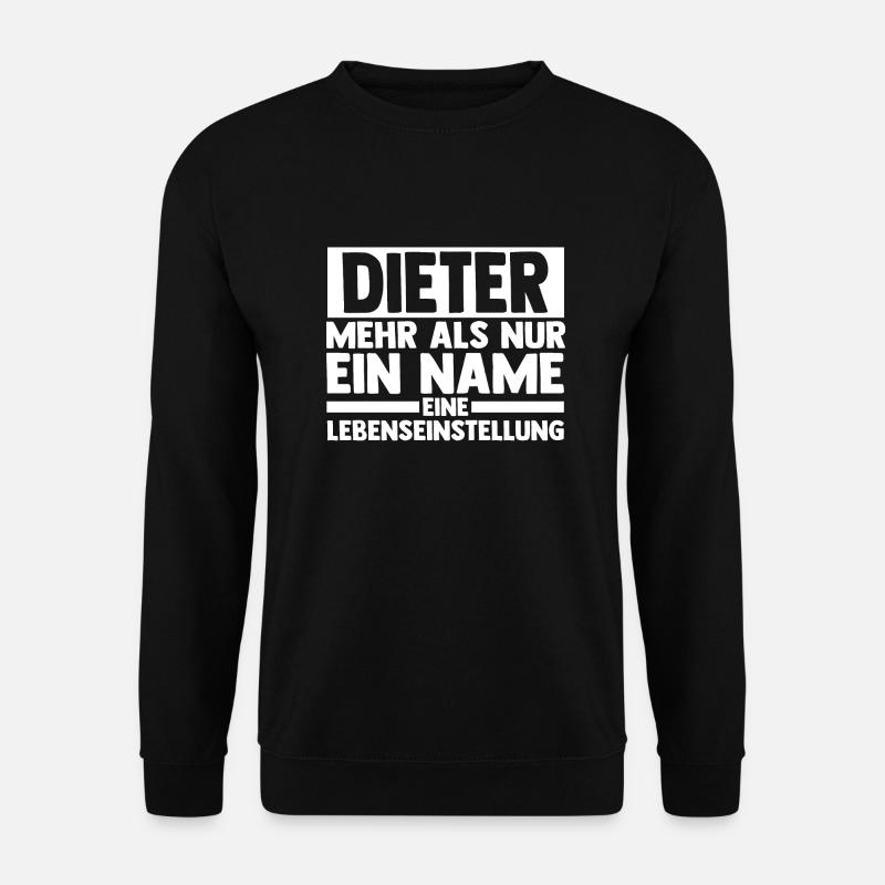 First name Dieter - Unisex Sweatshirt - black