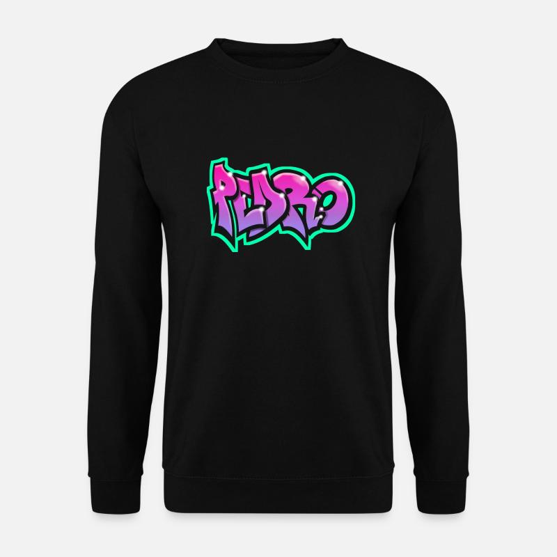 PEDRO graffiti sweatshirt cap teeshirt - Unisex Sweatshirt - black