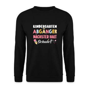 1 Enfant de l’école maternelle Retour à l’école Kita E - Sweat-shirt Unisexe - noir - Devant - Alina (178cm) & Michal (187cm)