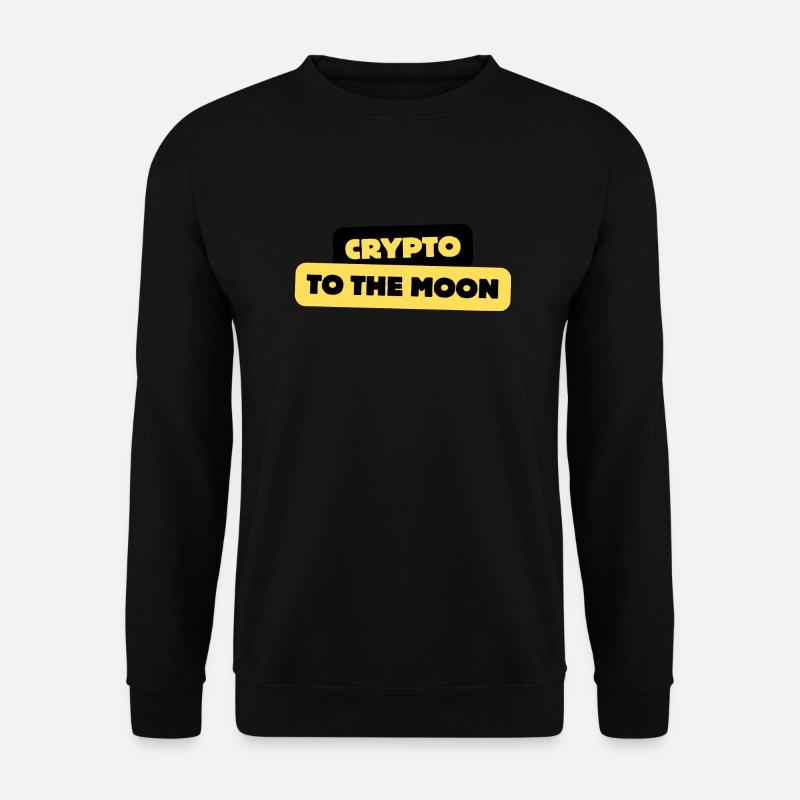 crypto to the moon - Unisex Pullover - Schwarz